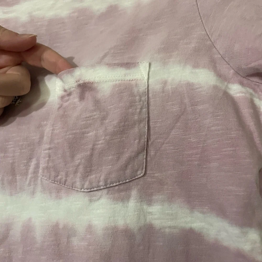 Toad&Co Women’s Organic Cotton Primo Shortsleeve Tee Crew Neck Tie Dye Pink XS - Picture 5 of 6